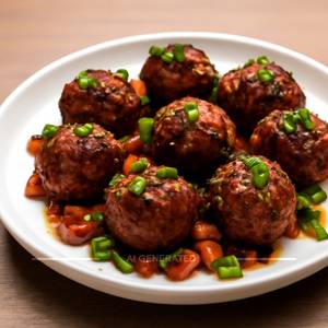 Veg Manchurian Dry (8 Pcs.)