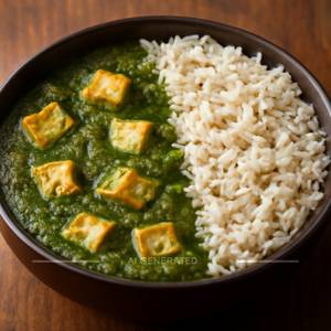 Palak Paneer Rice Bowl