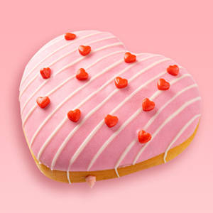 Berry Bestie Heart Shaped Donut