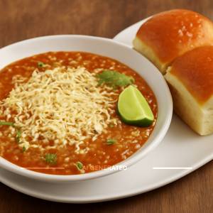 Cheese pav bhaji