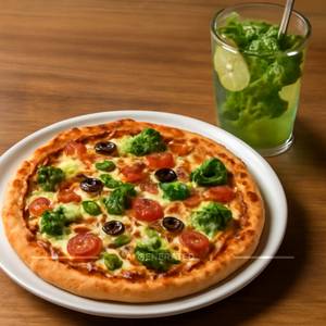 Pizza Di Sicillia And Any Mojito