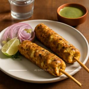 Corn Cheese Seekh Kebab (Pack of 2)                     
