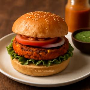 Veg Tandoori Burger