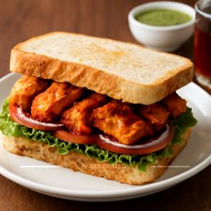 Tandoori chicken sandwich