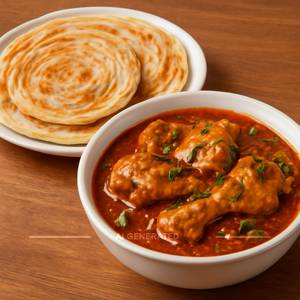 1 Chicken Chatpata + 3 Kerala Paratha