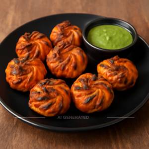 Tandoori Veg Momos (8 pcs)