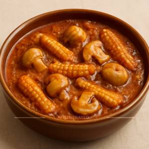 Baby corn Mushroom Kadai