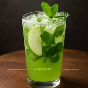 Green apple mojito