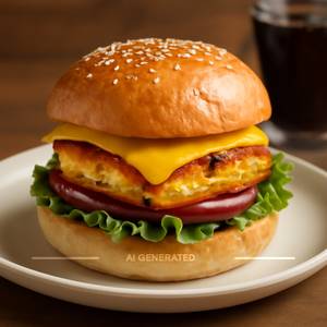 Paneer cheese burger
