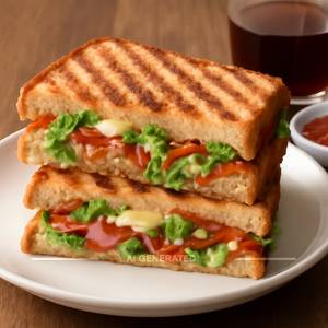 Veg grilled cheese sandwich