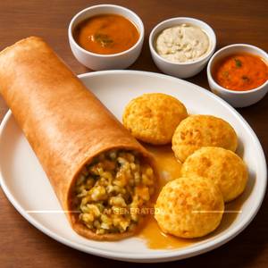 Kaju Paneer Dosa and Chitti Chitti Nethi Idli                                                