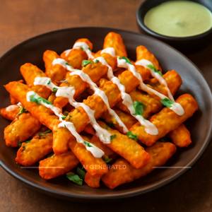 Tandoori fries
