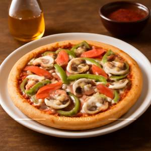 Mushroom pizza small