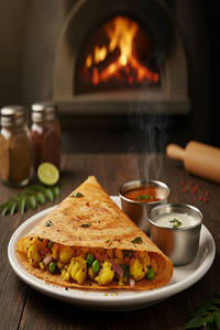Rava Onion Masala Dosa