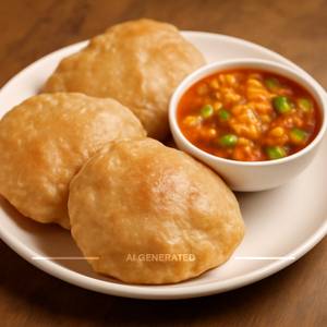 Poori [250 grams] with Aloo Matar