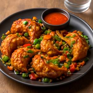 Veg Chilli Momos 6pcs