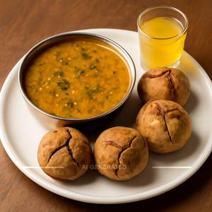 Dal Batti (7Pcs ) With Churma(250Gm)