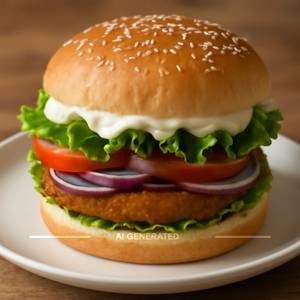 Veggie mayo burger