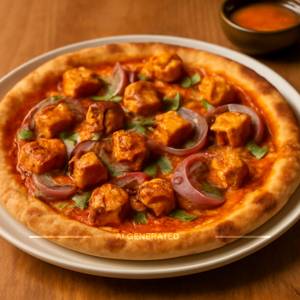 Paneer Tikka Masala Pizza