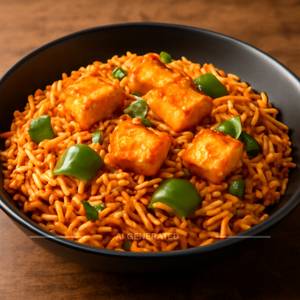 Paneer-schezwan rice