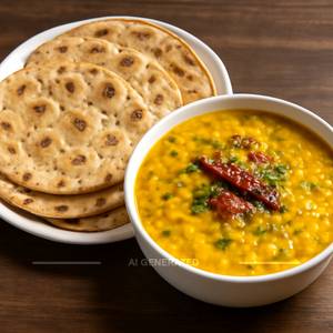 Dal Arhar (Tadka) + 5 Roti