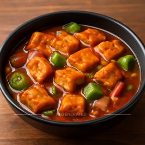 Paneer chilli dry or gravy [8 pieces]