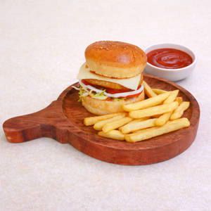 Veg Burger & Fries