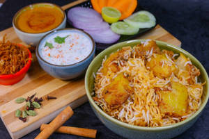 Aloo Dum Biryani - Basmati Rice