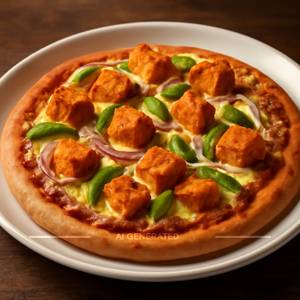 Tandoori paneer pizza