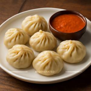 Chicken Steamed Momos [6 Pieces]