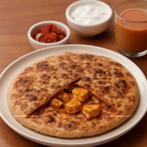 Achari paneer paratha