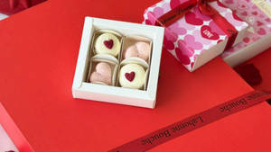 Heart Macaron Box Of 4