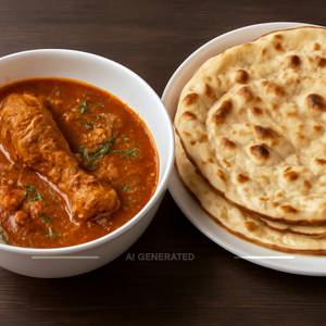 Chicken Masala + 4 Tandoori Roti