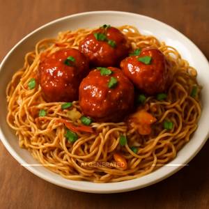 Paneer Manchurian Noodles