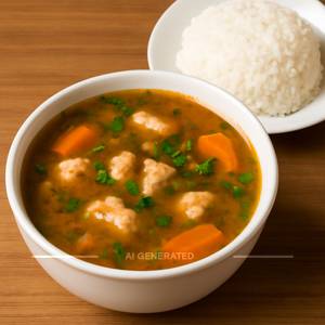 Non-Veg Soup and Rice Combo