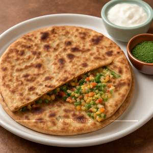 Vegetable Stuffed Paratha