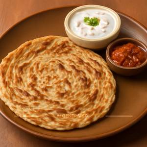 Kootu Paratha + Raita + Chutney