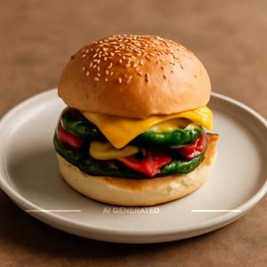 Veg Burger With Cheese