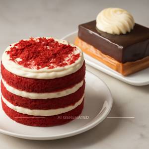 Red Velvet Cake + Chocolate Pastry (Hamper)(550gm)                            