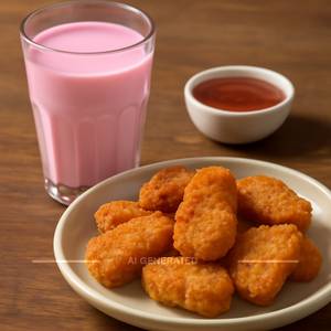 Rose Milk + Chicken Nuggets