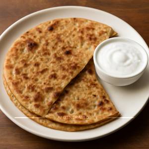 Gobhi Paratha With Curd