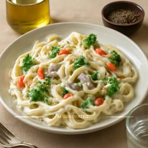 Veg Alfredo White Sauce Pasta