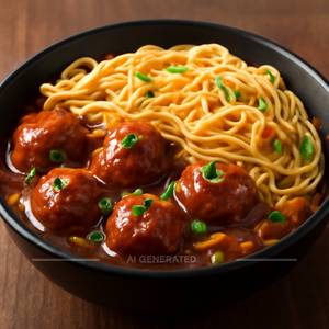 Veg Manchurian Noodles Bowl