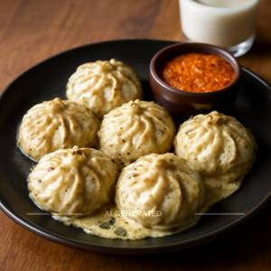 Veg Afghani Malai Momos [6 Pieces]