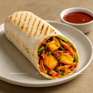 Jain Grilled Paneer Cheese Wrap Best Seller