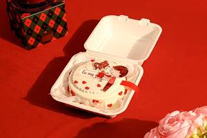 Be My Valentine Red Velvet Bento Cake