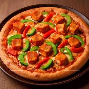 Chilli paneer pizza