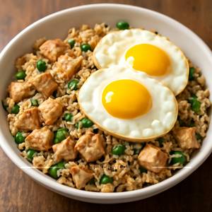 Double Egg Chicken Fried Rice