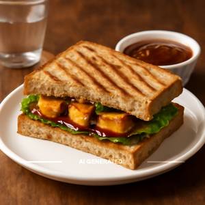 Barbeque Paneer Sandwich