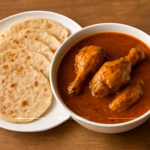 Chicken Curry With 5 Roti